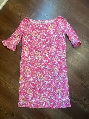 Lilly Pulitzer Pink & Yellow Floral Mini Dress